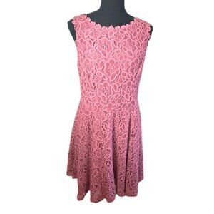 City Vibe Pink Lace Junior Girls Dress Size 13